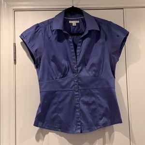 Banana Republic cap sleeve button up shirt